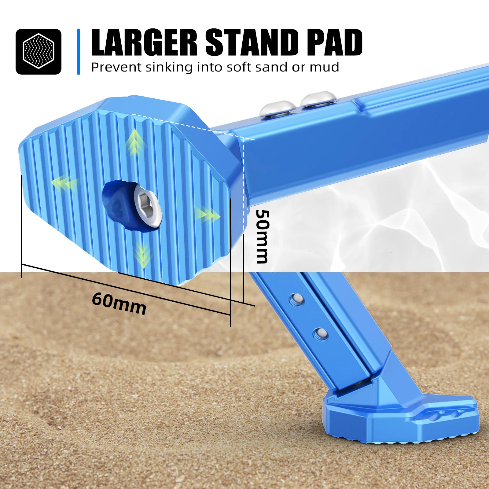 NICECNC Adjustable Kickstand Aluminum For Suzuki DRZ400 E S SM DRZ400E DRZ400S DRZ400SM DRZ 400E 400S 400SM 2000-2024 2023 2022