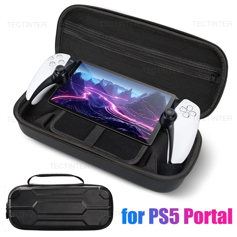 Carrying Case for Sony PS5 PlayStation Portal Shockproof Protective Cover Portable Storage Bag Shell for PS Portal Accessories