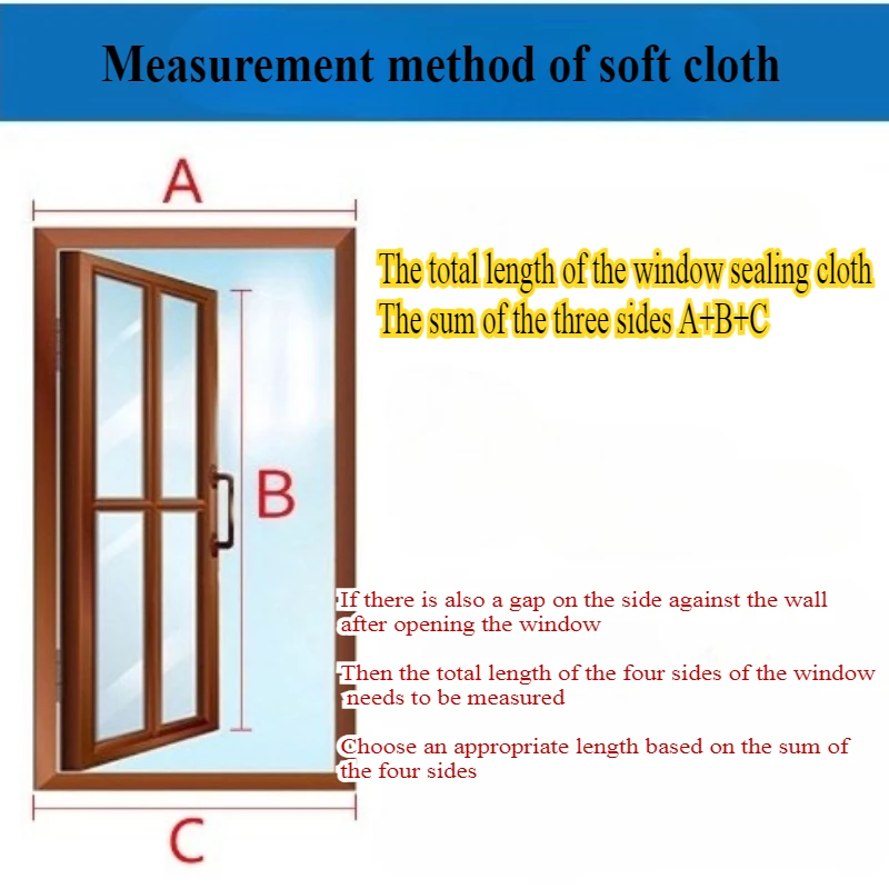 1PCS Flexible Cloth Sealing Plate Window Seal for portable air conditioner window seal kit Universal Insulated Window Cover