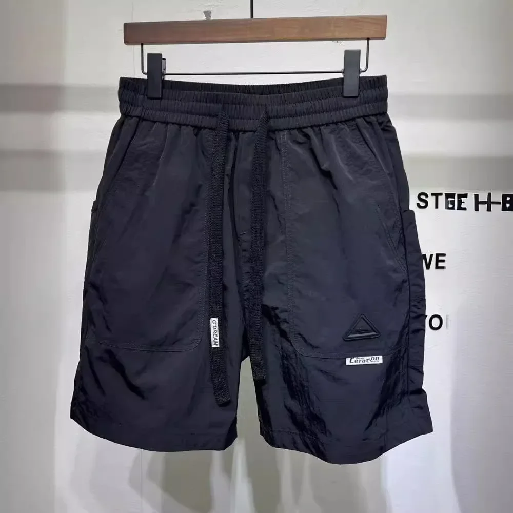 2026 High Quality Fitness Men's Running Shorts Quick-drying Black Shorts Men New Sport Workout Training Bodybuilding Short Pants
