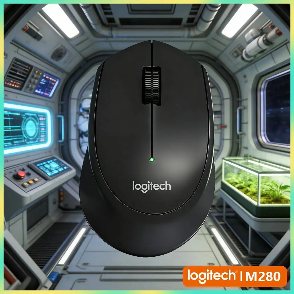Logitech M280 Ergonomic Wireless Mouse Anti-Slip Soft Grips 2.4GHz Nano Receiver 10m Distance for Home PC Mac Linux