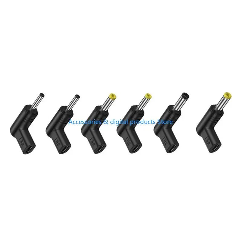 77JD Type C to DC5521 Adapter with DC3.0 3.5 5.5 Connector Sizes for Various Devices