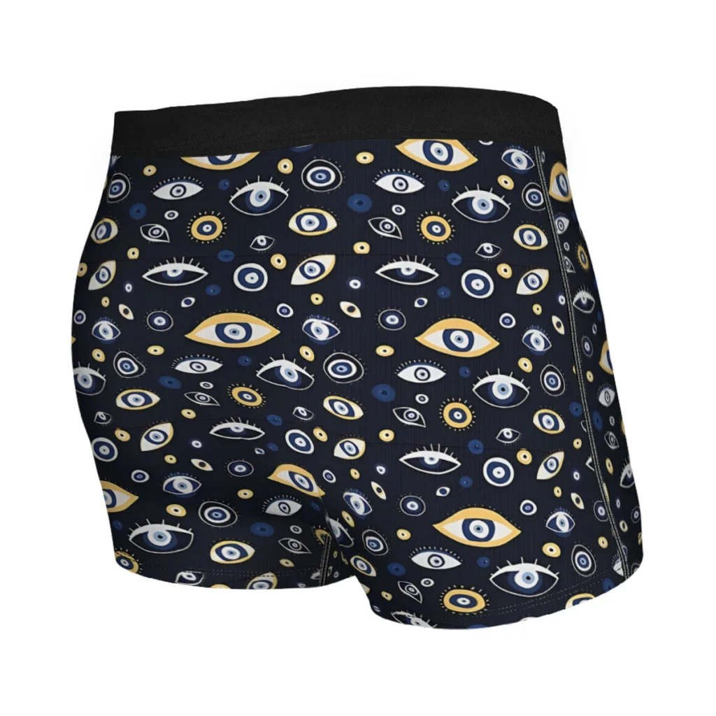 Evil Eye Seamless Pattern   Underpants Breathbale Panties Man Underwear Print Shorts Boxer Briefs