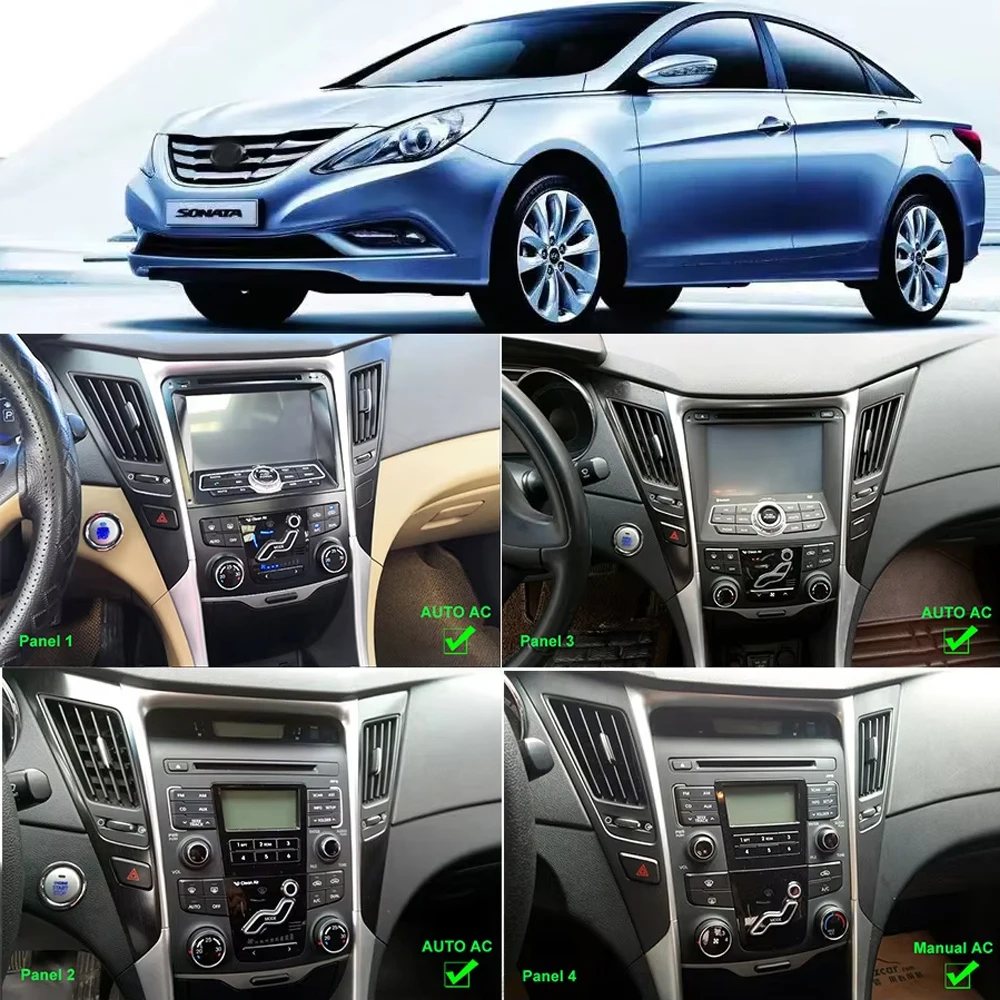 9.7 Android 16 for Hyundai Sonata YF 8 2010-2018 Android auto Screen Car Navigation Stereo Headunit Radio Player 5G WIFI Carplay