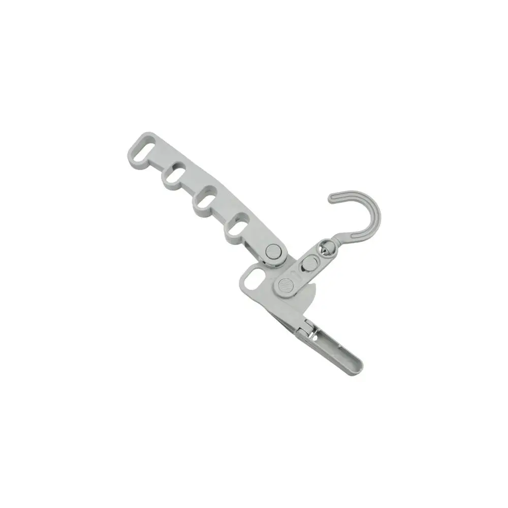 

Plastic Foldable Travel Hanger 5 Holes Heavy Duty Folding Clothes Hanger Rack Space Saving Hanging Clothes Storage Organizer