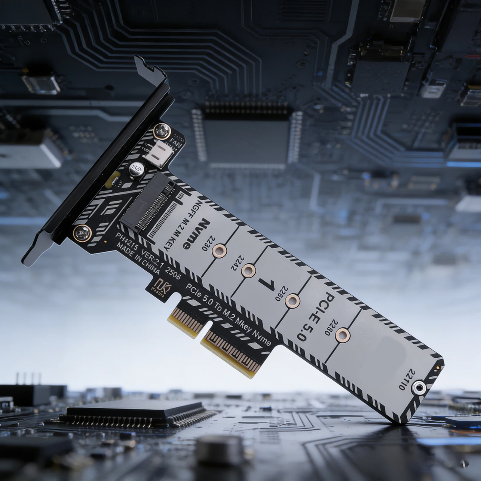 

M.2 NVME SSD To PCIe X4 Adapter Full Height/Low Profile Bracket Support SSD 2230/42/60/80/110 NVMe PCIe Adapter Expansion Card