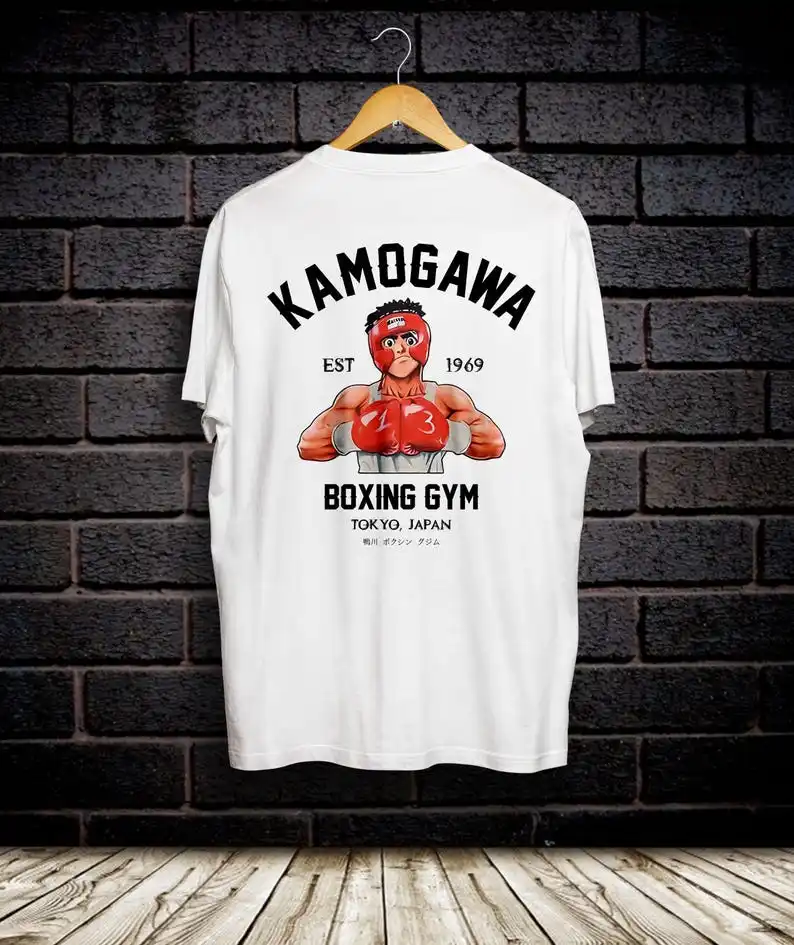 Hajime No Ippo Anime T-shirt Kamogawa Boxing Gym Ippo Makunouchi Kbg Sport Woman Man Gift Graphic T Shirts Streetwear
