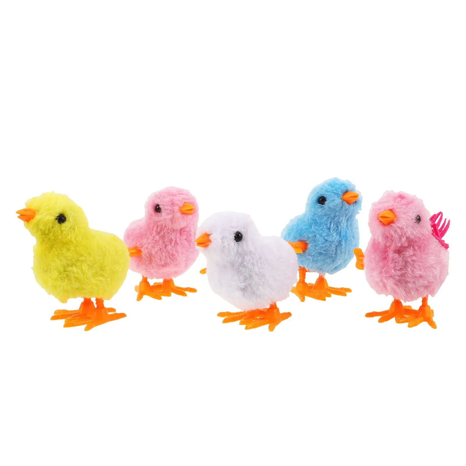 

Набор из 5 заводных куряток: милые прыгающие интерактивные игрушки для вечеринок, подарков, классных мероприятий, ходячие курички