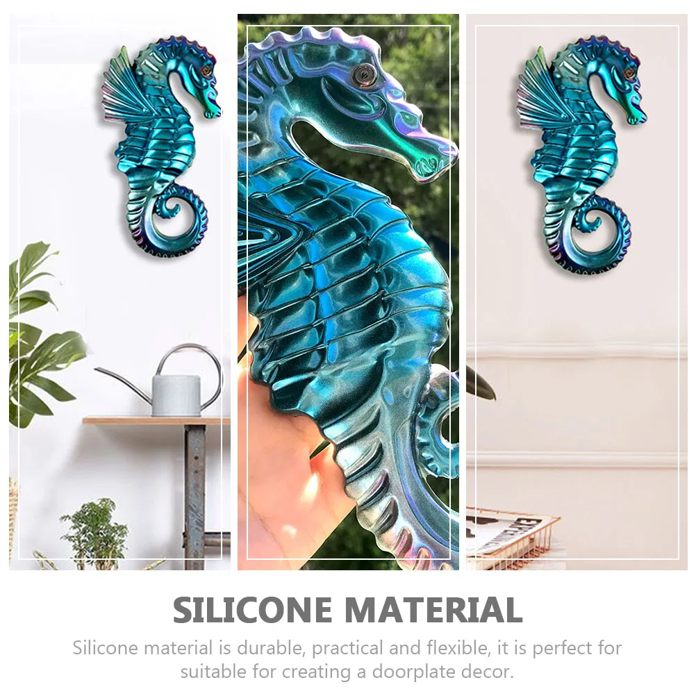 

Sea Horse Wall Art Decor Mold Reusable Silicone Crafts Making Tool Diy Epoxy Casting Kit Flexible Easy Release For Handicraft