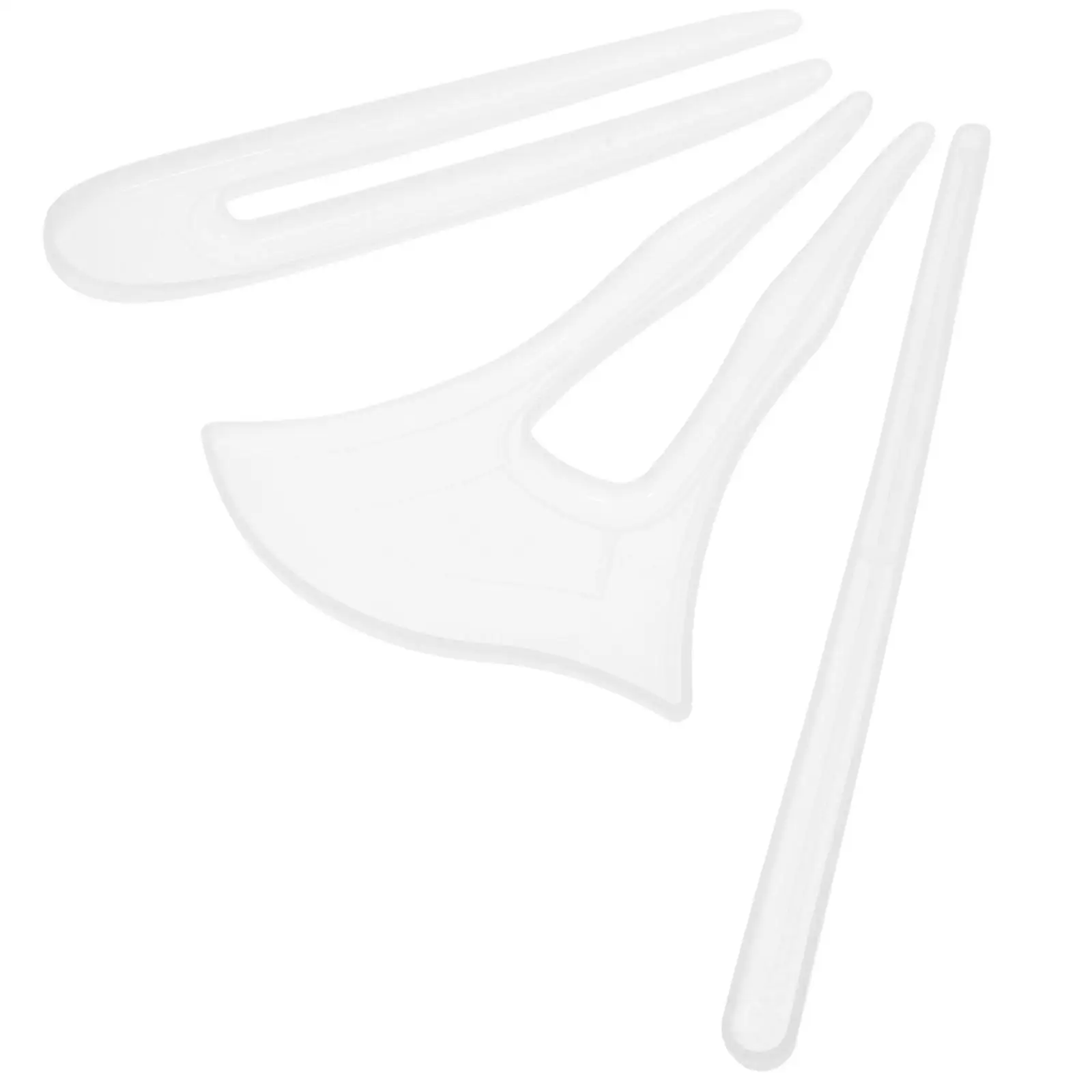 

3 Pcs Crystal Drip Hairpin Mold Silicone Resin Molds Stick for Casting Sticks Accessory