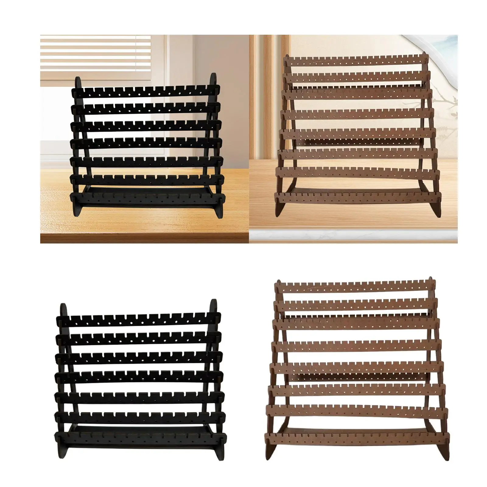 

Подставка для сережек, многоуровневая устойчивая основа, подарки для женщин, деревянная висячая стойка для сережек, стойка для сережек на столешницу