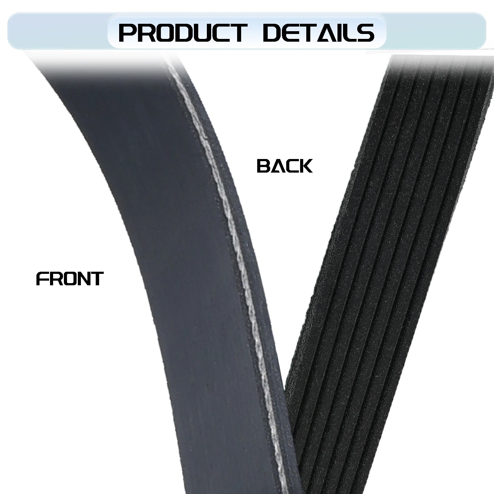 

7PK1781 Serpentine Belt For Honda Accord LX Coupe 2-Door 4-Door 2.4L 2003-07 For Honda Accord 4-Door 2.4L 2006-07 38920RAAA03