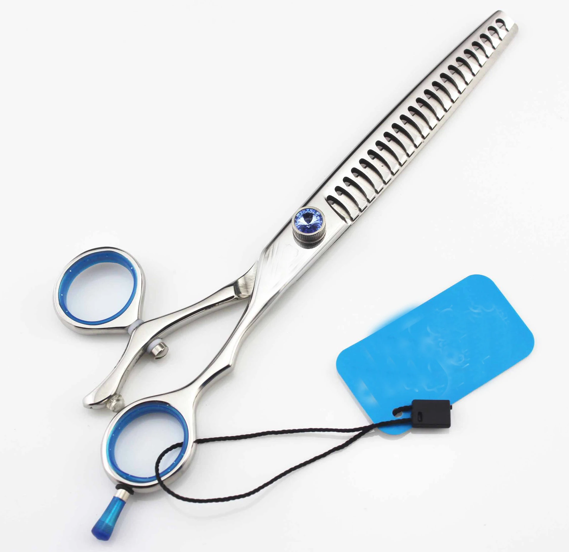 

7.5 Inch LDZ-75 Veterinary Animal Shaped Scissors Pet Grooming Scissors Pet Fishbone Teeth Rotating Handle Swivel Thumb