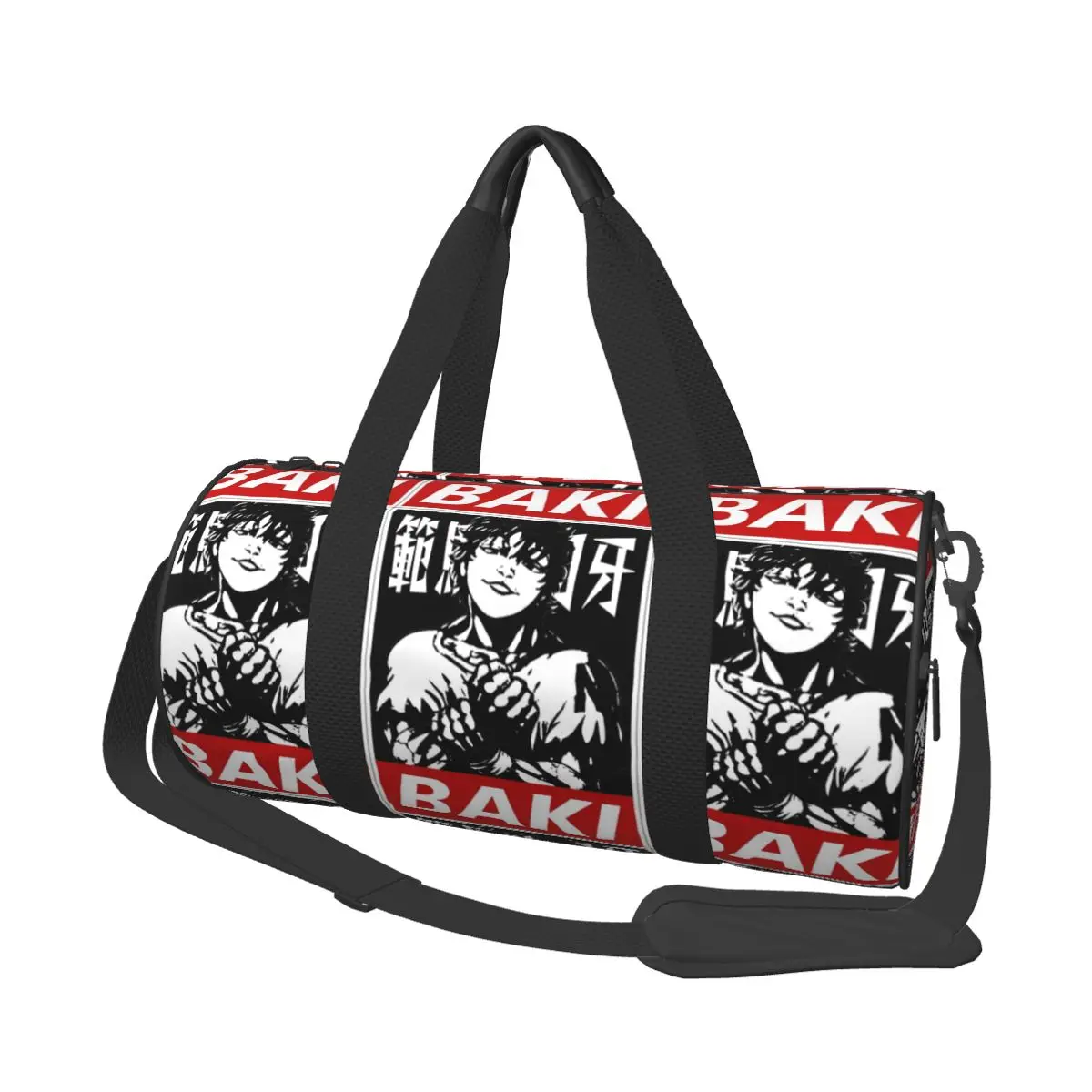 Baki Hanma Manga Travel Bag Fashion Sports Bags Large Colorful Gym Bag Men's Printed Portable Fitness Bag