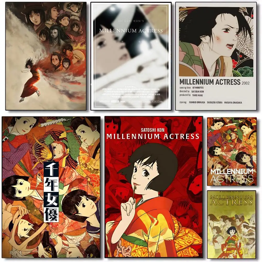 Millennium Actress Poster HD Waterproof Self-Adhesive Wall Sticker For Room Decor, Premium Print Gift