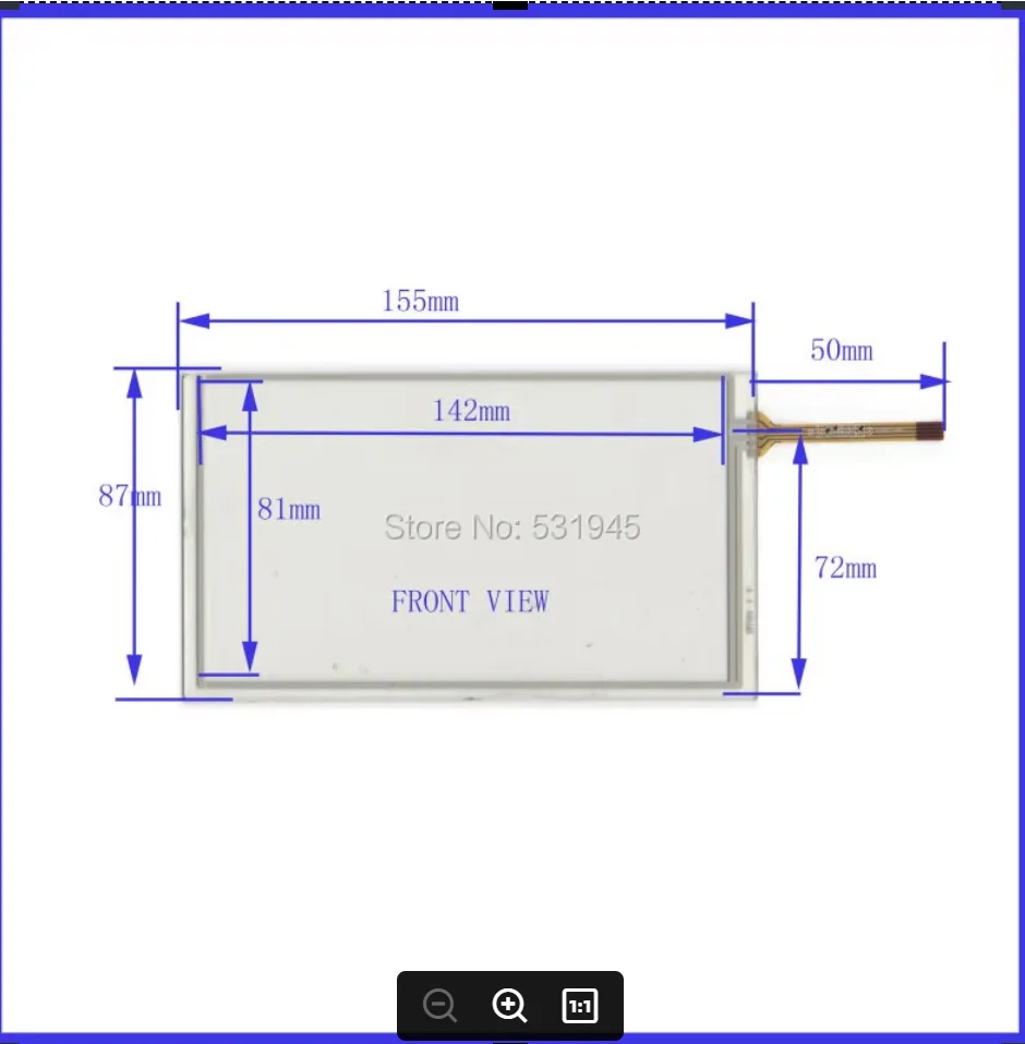 

NEW 6.2 Inch Touch Screen 155mm*87mm for 6.2GPS GLASS 155*87 for tble compatible XWT493 for soling gps touch on display