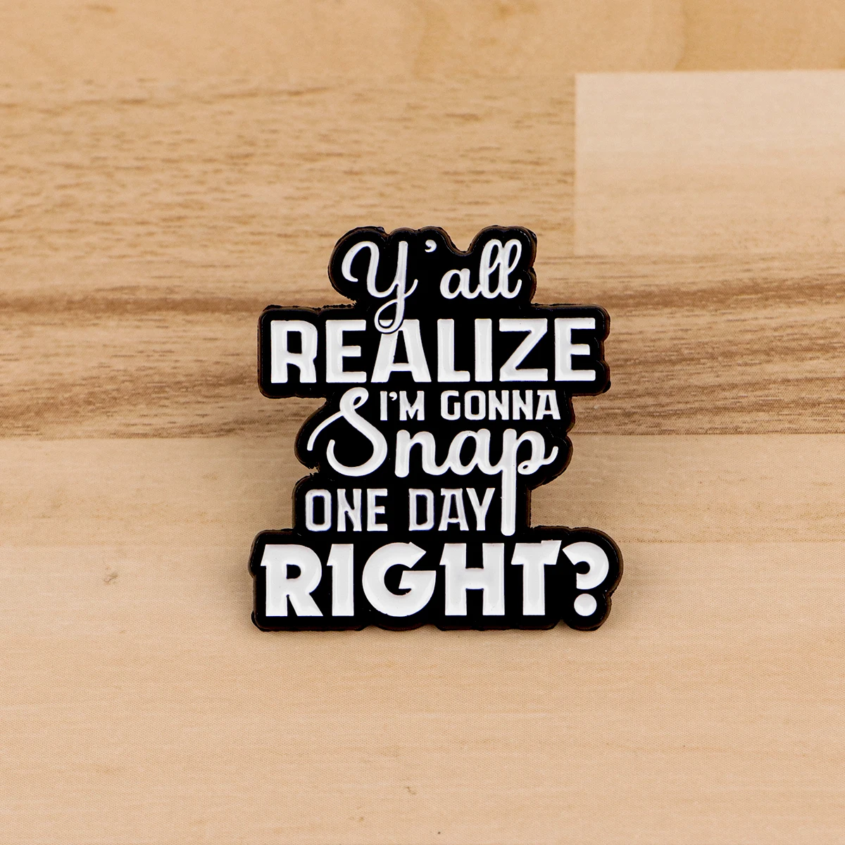 Creative Letters WHEN GOD MADE ME Enamel Pin English Short Sentence Brooches on Clothes Badge Bag Lapel Woman Men Jewelry Gifts