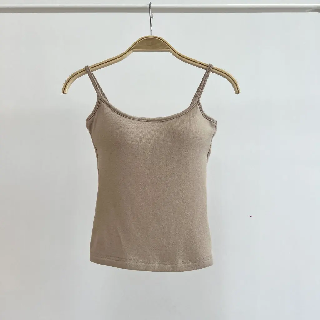 

Six-Color Brushed Removable Chest Pad Sling 1144 Adjustable Women's Vest Top Fashionable And Comfortable