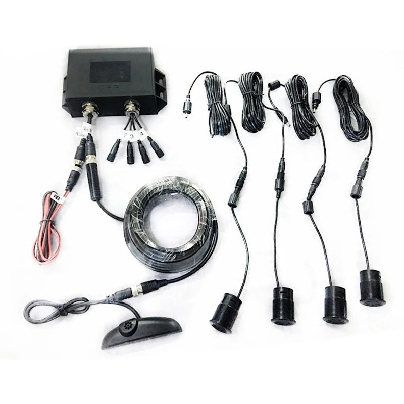 

RV Radar De Recul Светодиодная сигнализация автомобиля заднего вида слепая зона реверс Voiture система датчика парковки грузовика с 4-зонным устройством