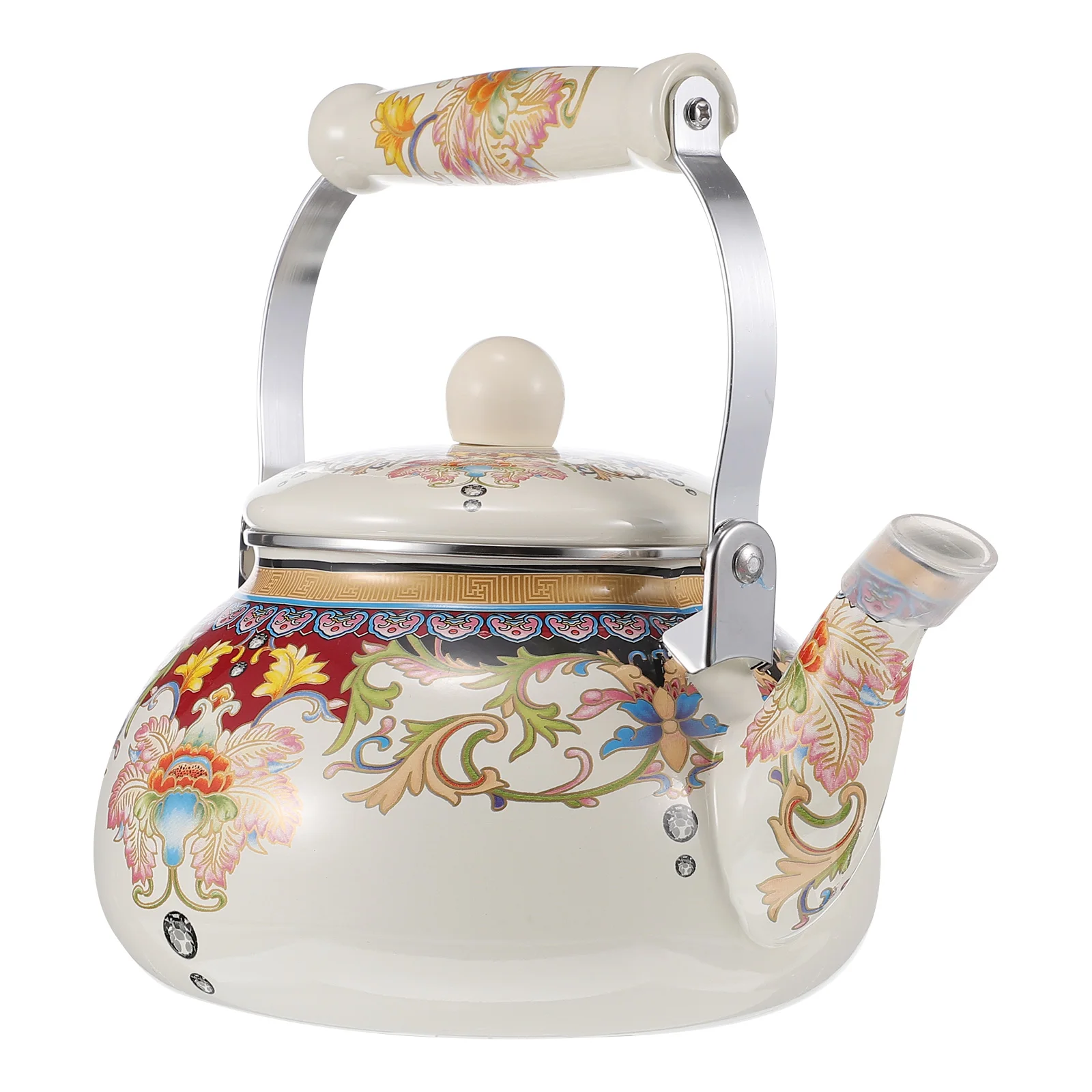

Enamel Pot Kettle Tea for Stove Top Vintage Thicken Kettles Retro Stovetop Water Hot