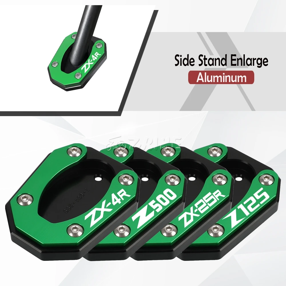 

For Kawasaki Ninja 500 Z500 SE 2024 2025 Motorcycle Accessories Side Stand Extension Support Pad Ninja500 Eliminator 500 Keyring