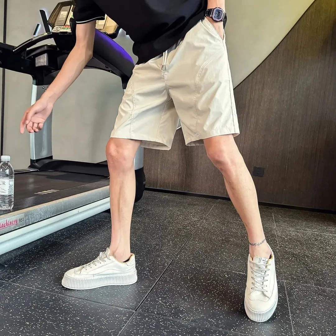 

Kazuki Kuraii Qui Dry Sports orts Men's Summer Ice Silk Thin Baskeall Pants Fitn Five-Quarter Length Casual Pants