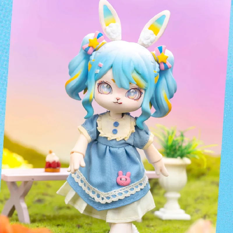 Echte Bonny Rabbit 2 Generatie Sweetheart Party Blind Box 12 Punten Beweegbare Pop Bjd Tide Play Doll Doll Doll Ornamenten