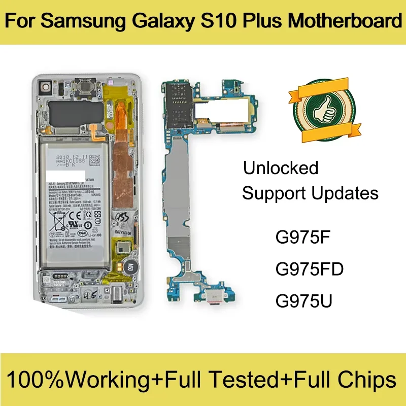แก้ไขโทรศัพท์Samsung Galaxy S10+ (G975F) เมื่อเกิดปัญหา ISP โดยการเปลี่ยนเมนบอร์ดต้นฉบับที่ผ่านการทดสอบแล้ว
