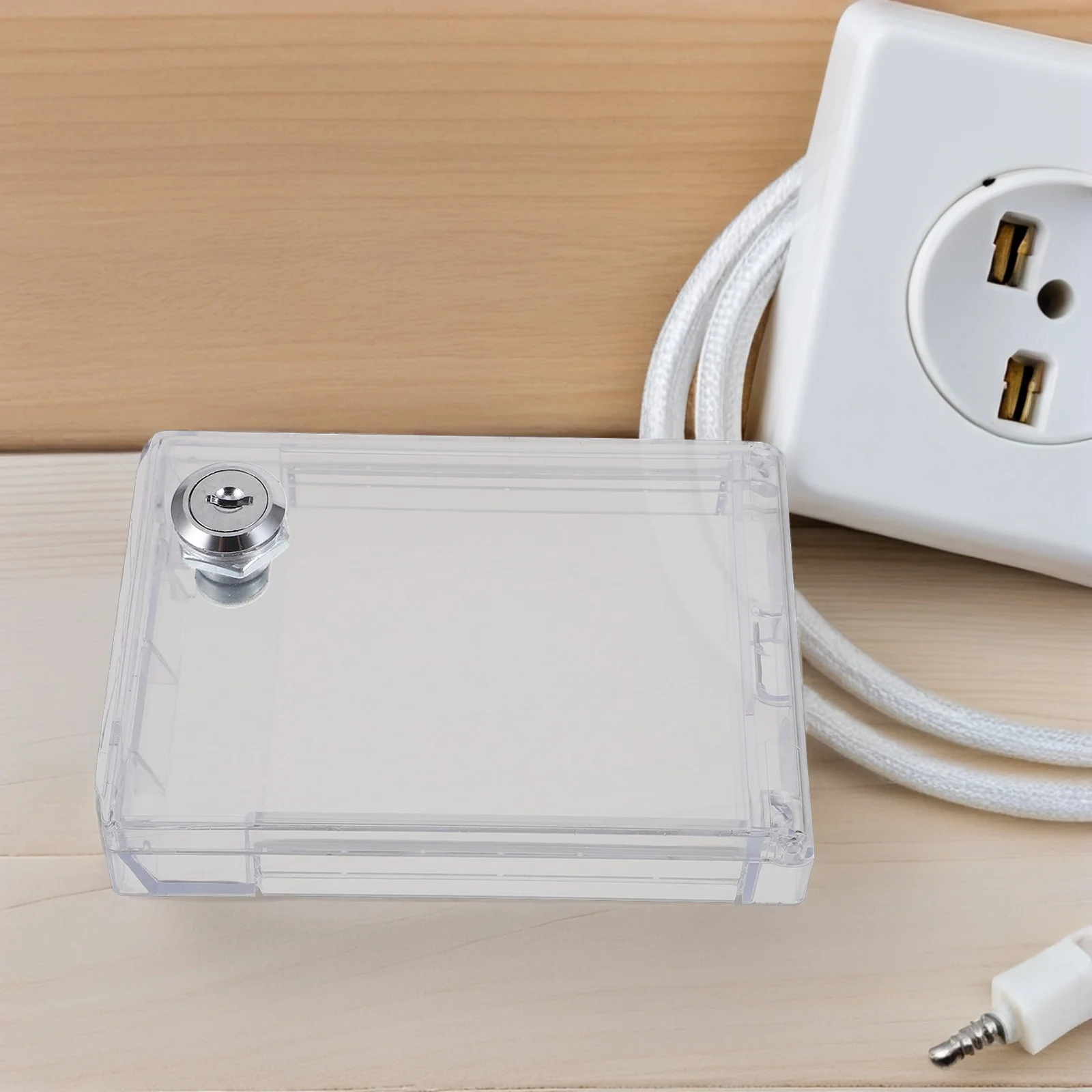 

1 Set 13X9.4X2.6Cm Lockable Air Conditioning Switch Cover Baby Proof Thermostat Box Central Ac Panel Protector Kids Electrical