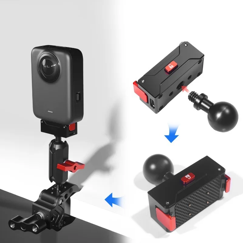 

Magnetic Quick-release Mount 17mm Ball Head Extension USB-C Charging Base for DJI OSMO 360 Panoramic Camera Tripod Adapter M