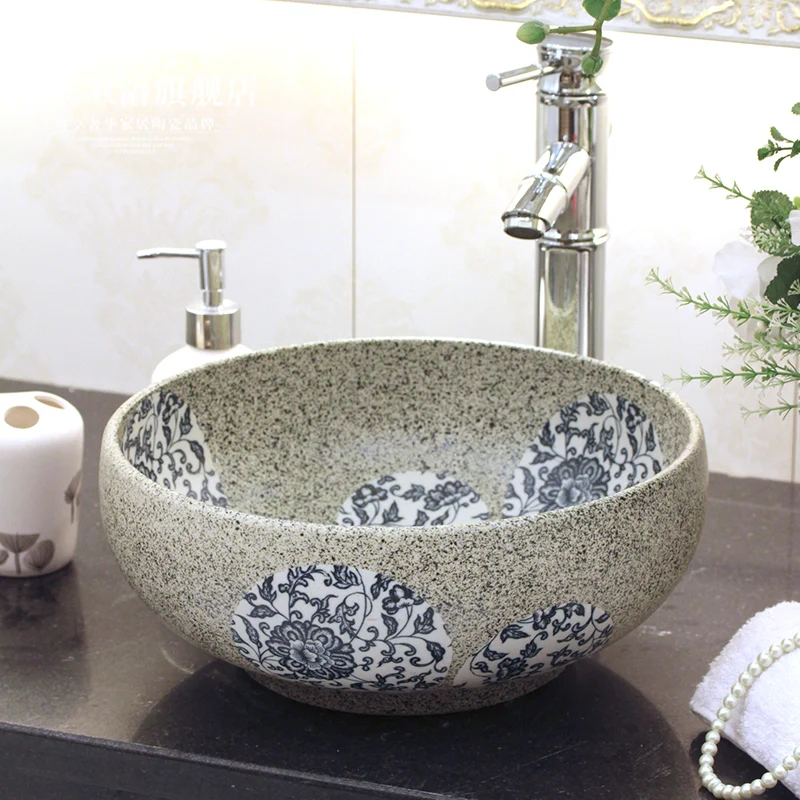 Porcelain Bathroom ceramic counter top sink wash basin popular in europe art basin lavabo ceramic toilet and sink