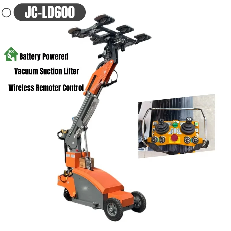 800KG Capacity Mini Mounted Vacuum Lifter 360 Degree Rotation Rubber Suction Cups Auxiliary Handling Tool for Glass