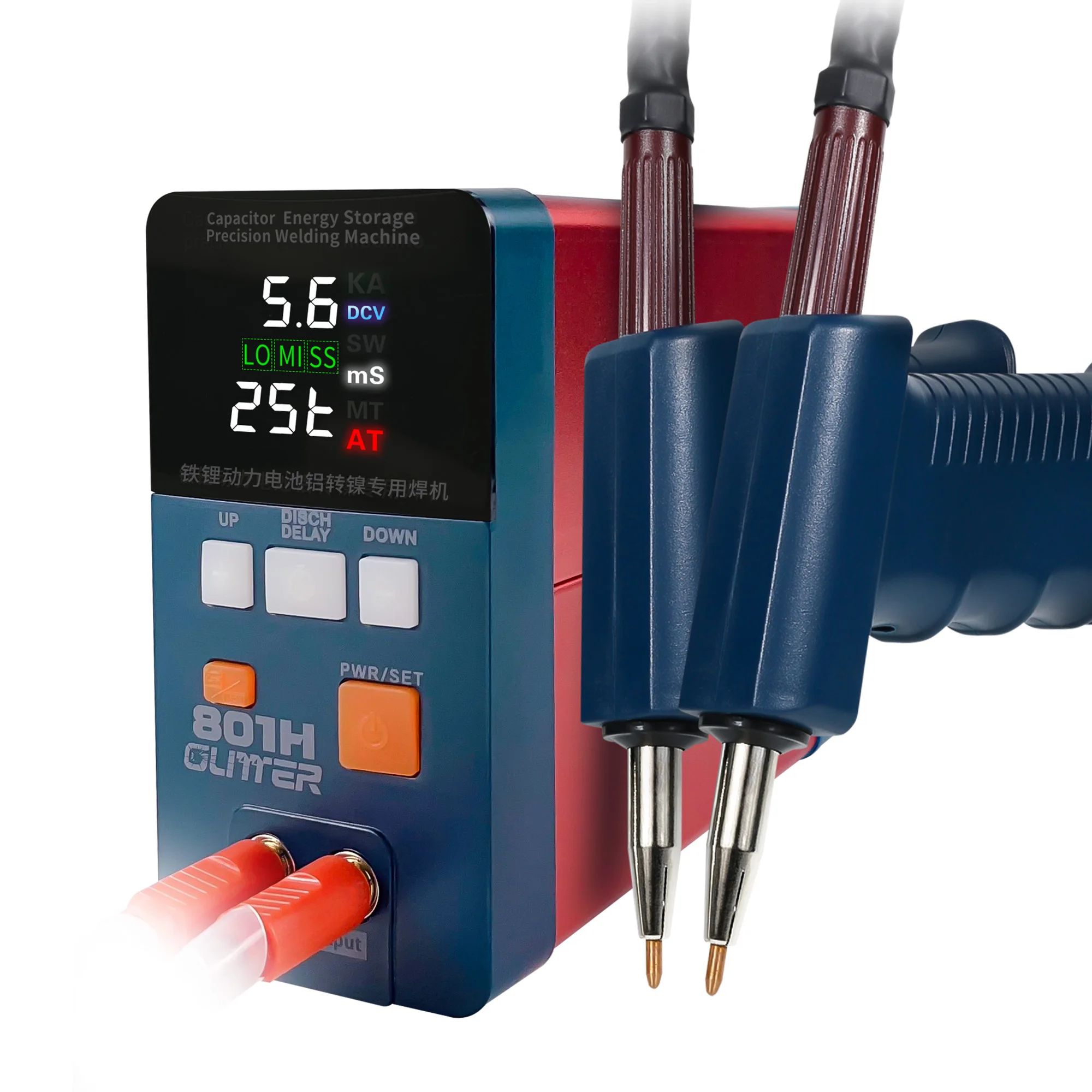 

GLITTER 801H High Power Pulse Butt Welding Machine Battery Spot Welder Iron Lithium Battery Aluminum Nickel Welding Machine