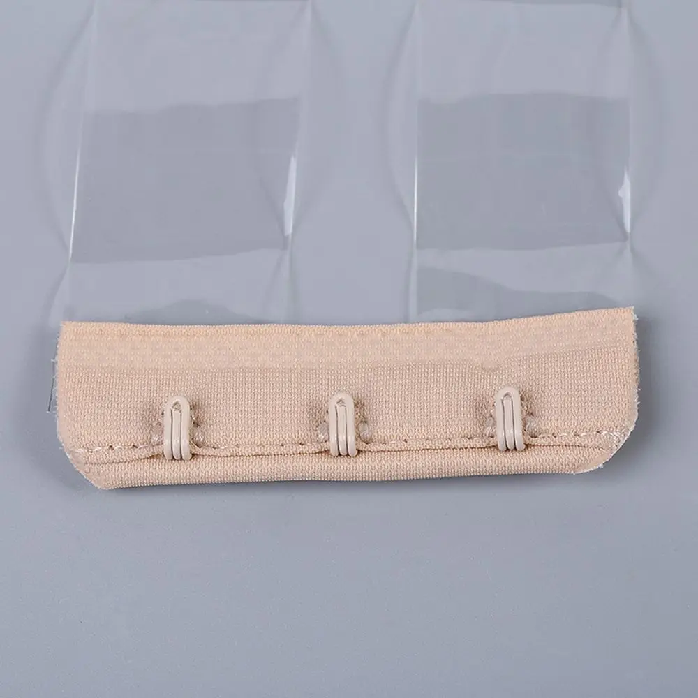 Clear Invisible Women Non Slip Buckle Bra Extender 3 Hook Bra Extension Underwear Straps for Backless Clothing