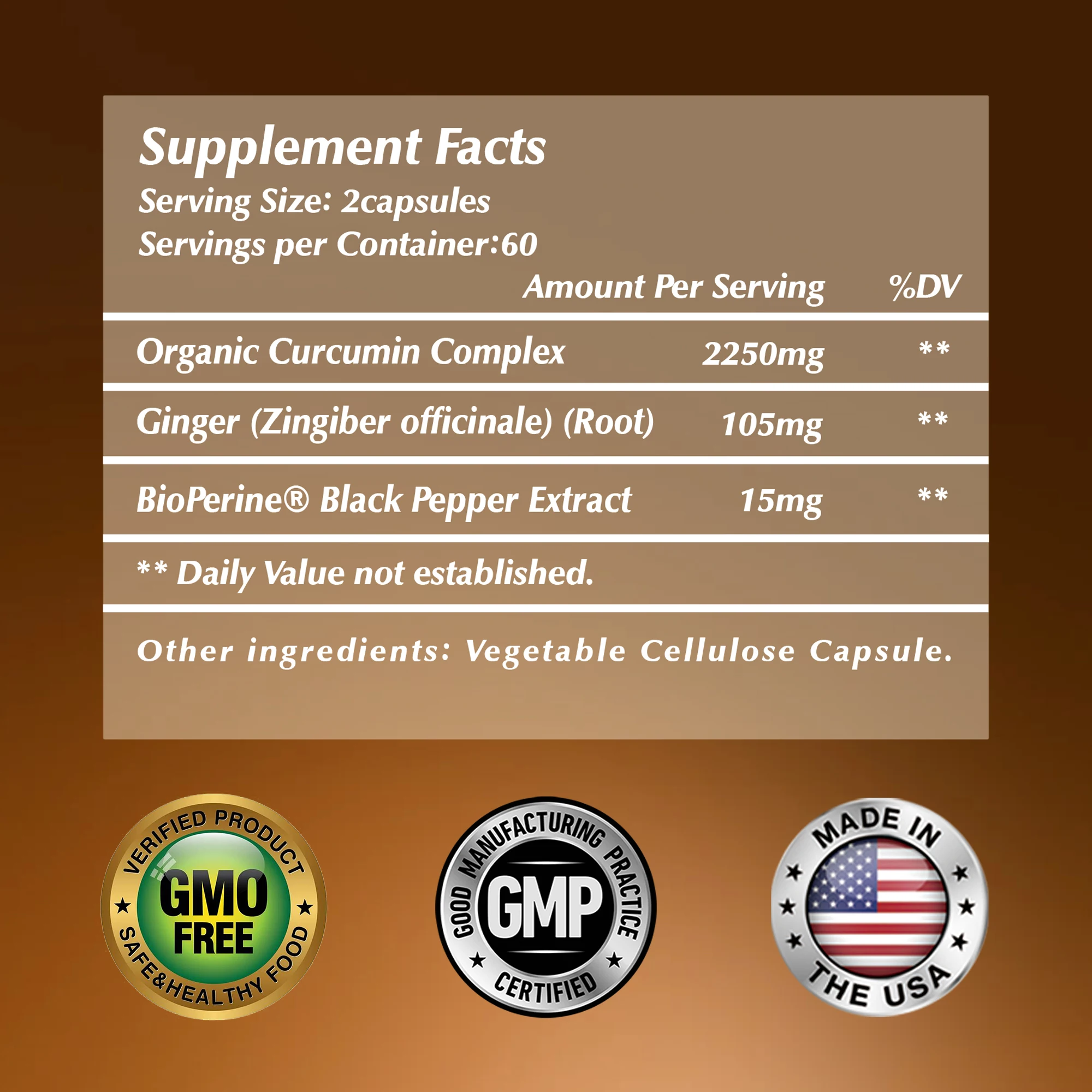 Turmeric Curcumin - Relieve Muscle and Joint Pain, Promote Heart Health, Powerful Antioxidant, Whiten Skin