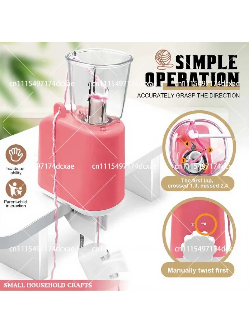 Automatic Knitting Machine DIY Electric Crochet Tool for Yarn Braiding Craft Projects USB Powered