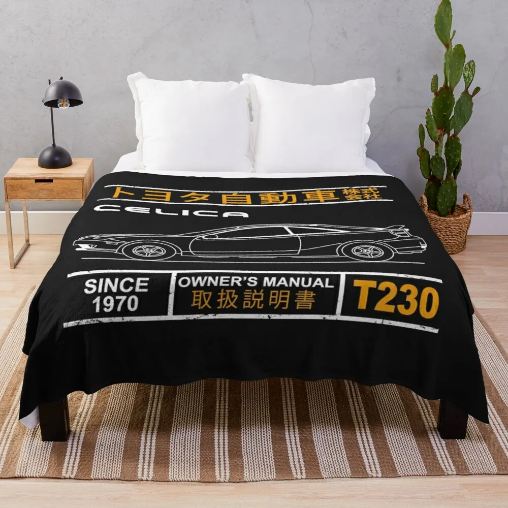 Blueprint of the Celica T230 Throw Blanket Personalized Gift