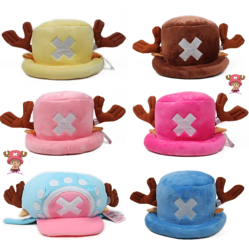 Anime Tony Tony Chopper Plush Cotton Hat Trafalgar Cap Cosplay Unisex Soft Comfortable Caps Accessories Outdoor Party