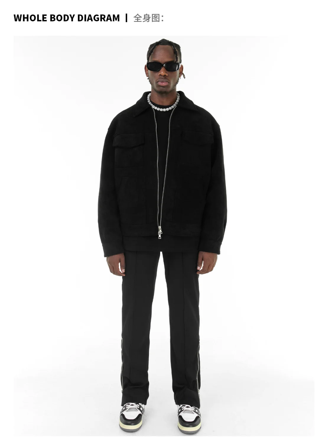 Autumn Jackets Oversize Casual Clothes High Street Pockets Laper Zipper Suede Thick Coat Mens Windbreaker Loose