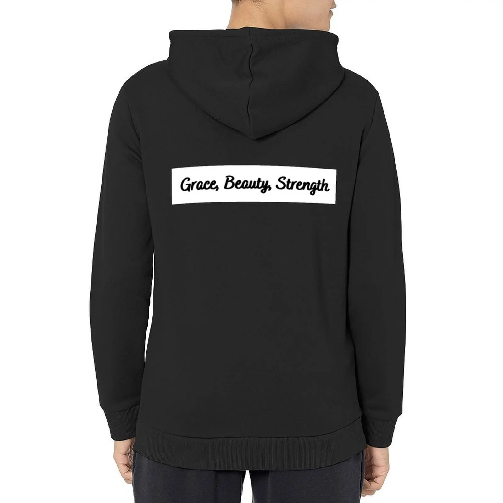 Grace, Beauty, Strength Hoodie male clothes japanese style men's sweat-shirt anime clothes hoodies for men high quality