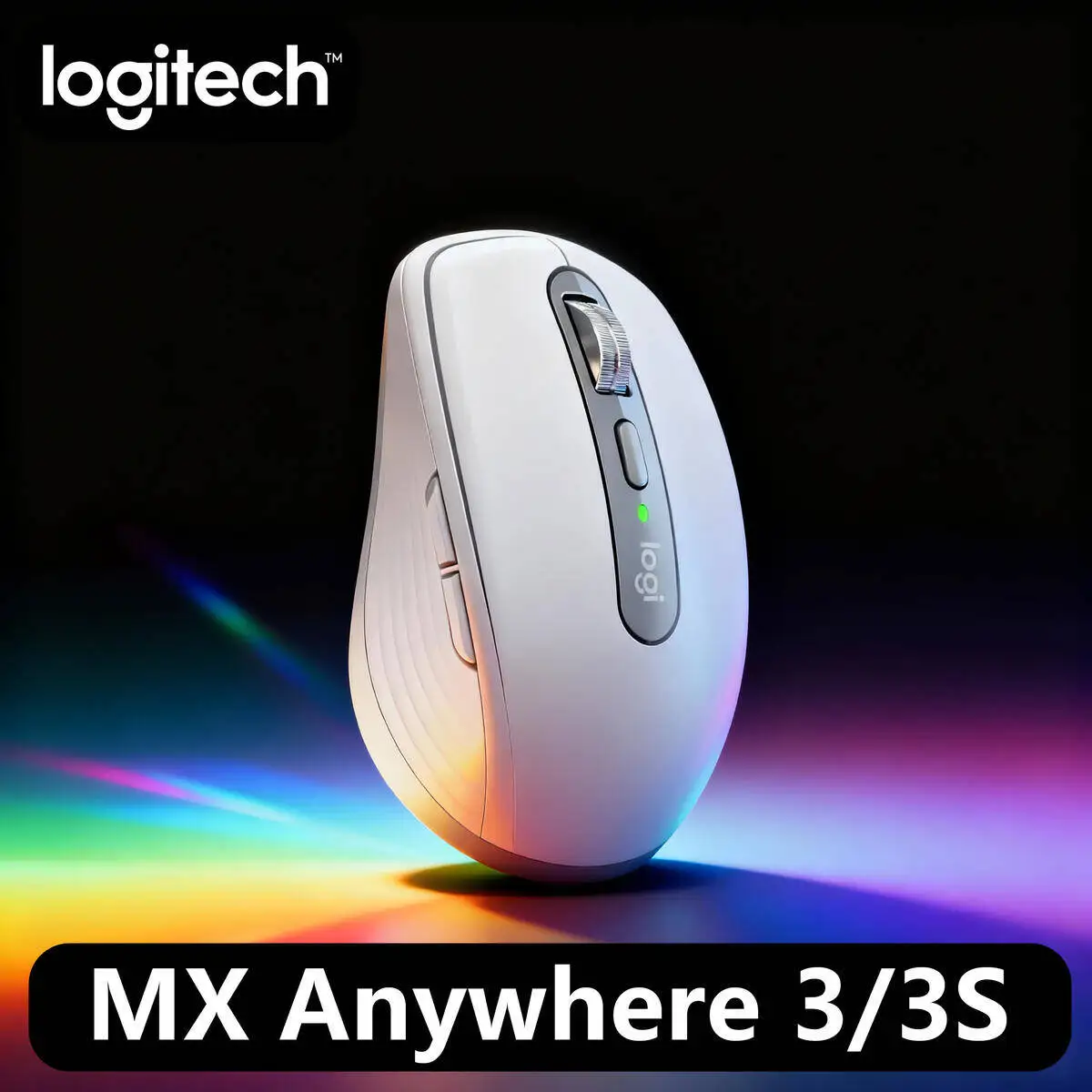 

Logitech MX Anywhere 3S Ergonomic Wireless Mouse, MagSpeed Wheel, 8000 DPI, Silent Clicks, Logitech Flow, 3-Device, Windows