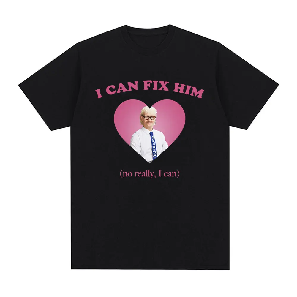 I Can Fix Him Joost Klein Funny T Shirt Men Women Clothing Harajuku Vintage T-shirt 100% Cotton Oversized T Shirts Streetwear