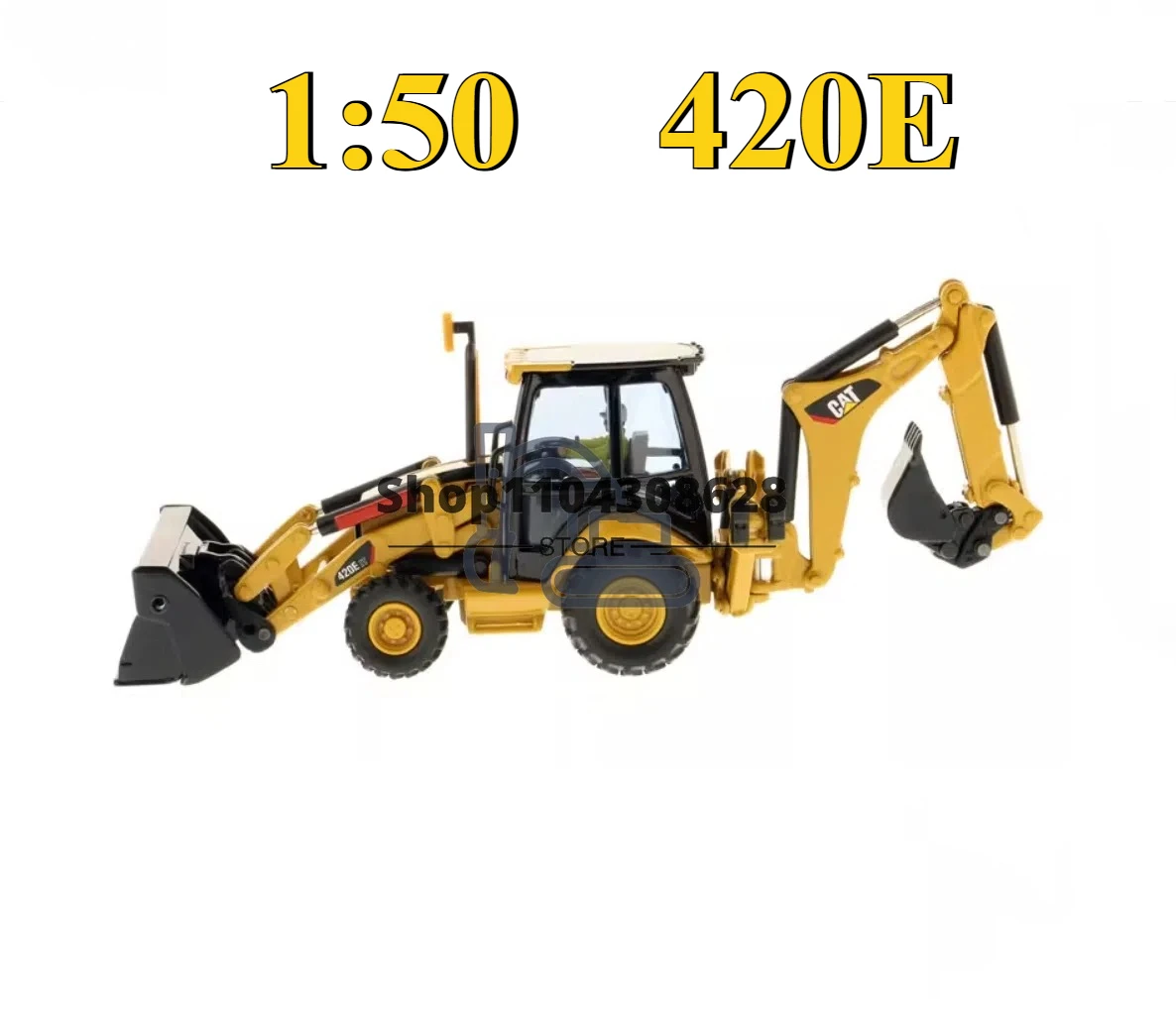 

85143C Cat литой под давлением экскаватор-погрузчик 420E IT, модель 1:50 с рабочими инструментами