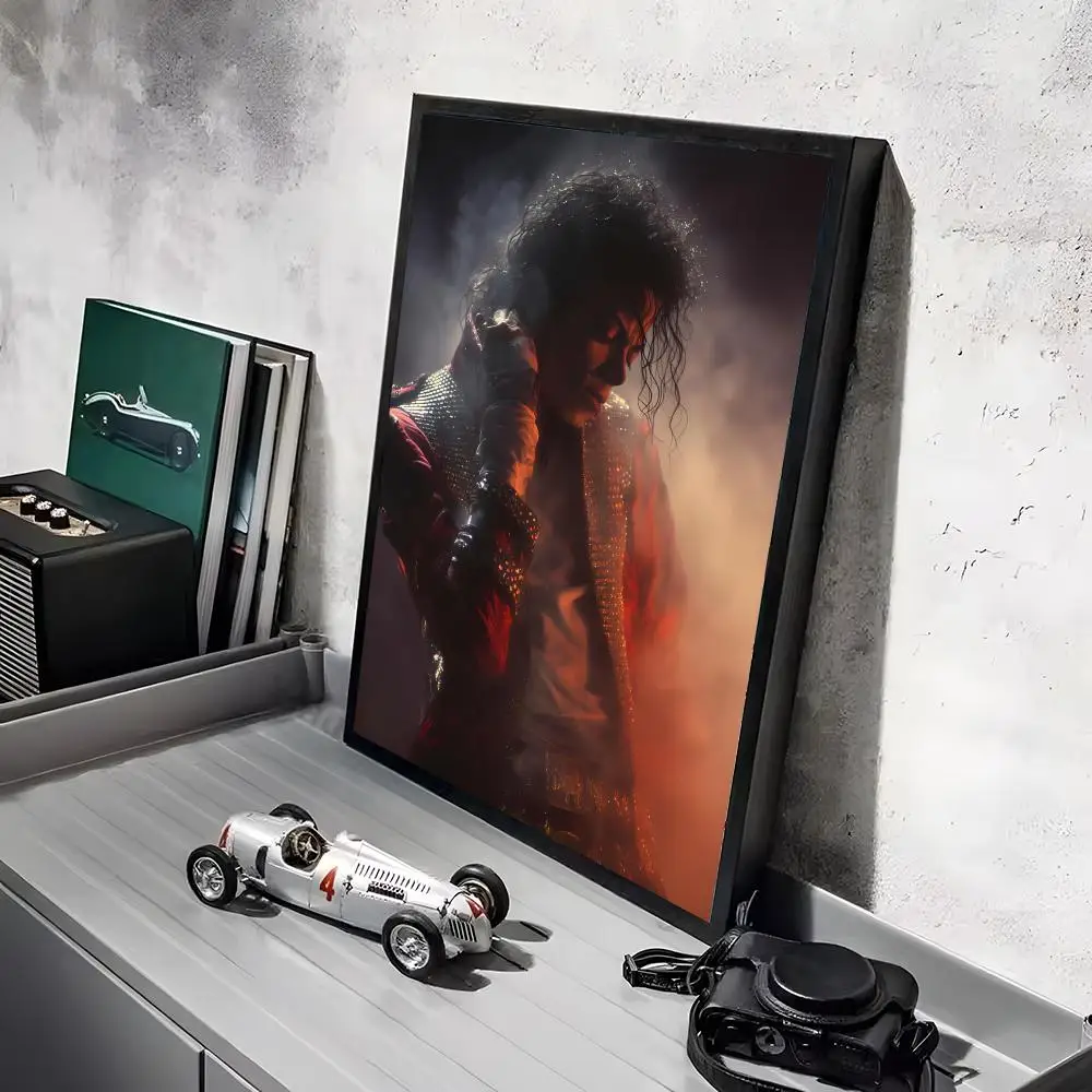 M-Michael J-Jackson Singer Poster-Aufkleber, Gemälde, Wandbild, HD-Wandaufkleber für Schlafzimmer, Wohnzimmer, Zuhause, selbstklebend, Dekor, Geschenk – Detail 16