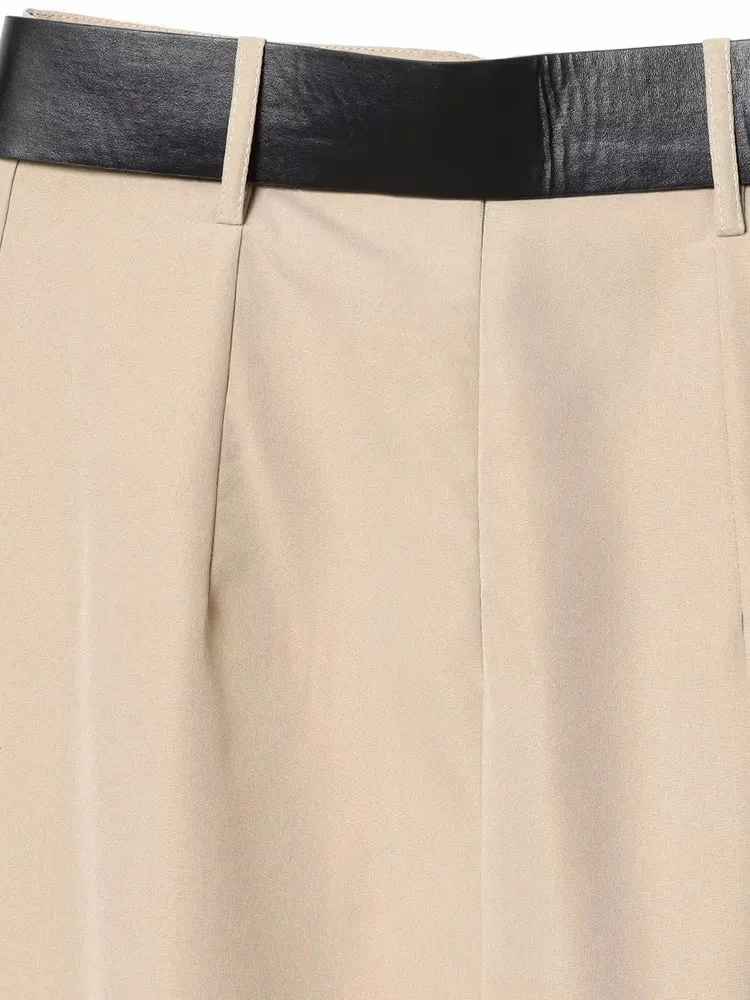 Women 2025 Winter New Vintage Belt Streetwear Chic Woman Long Skirt Sashes Zipper Fashion A-Line Skirt Draped Female Long Skirt