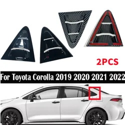 For Toyota Corolla Sedan 2019 2020 2021 2022 2023 Car Rear Window Louver Shutter Cover Scoop Side Vent Trim Windshield Cover