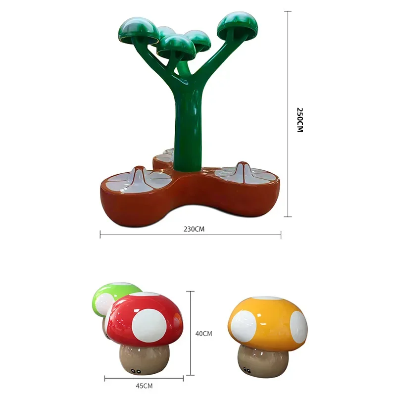 

Mushroom tree stool ornament, chair