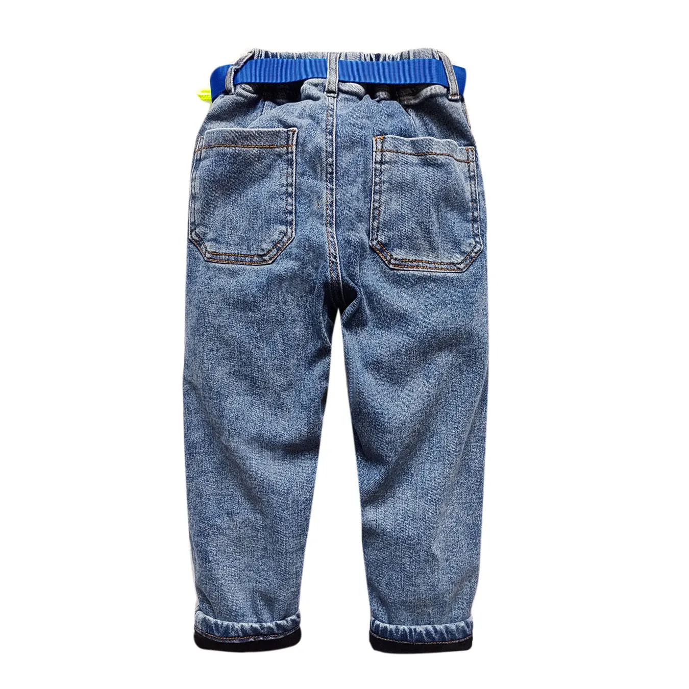 5017 winter warm  3-7 years Kids Boys' Jeans soft denim and fleece  boys clothing