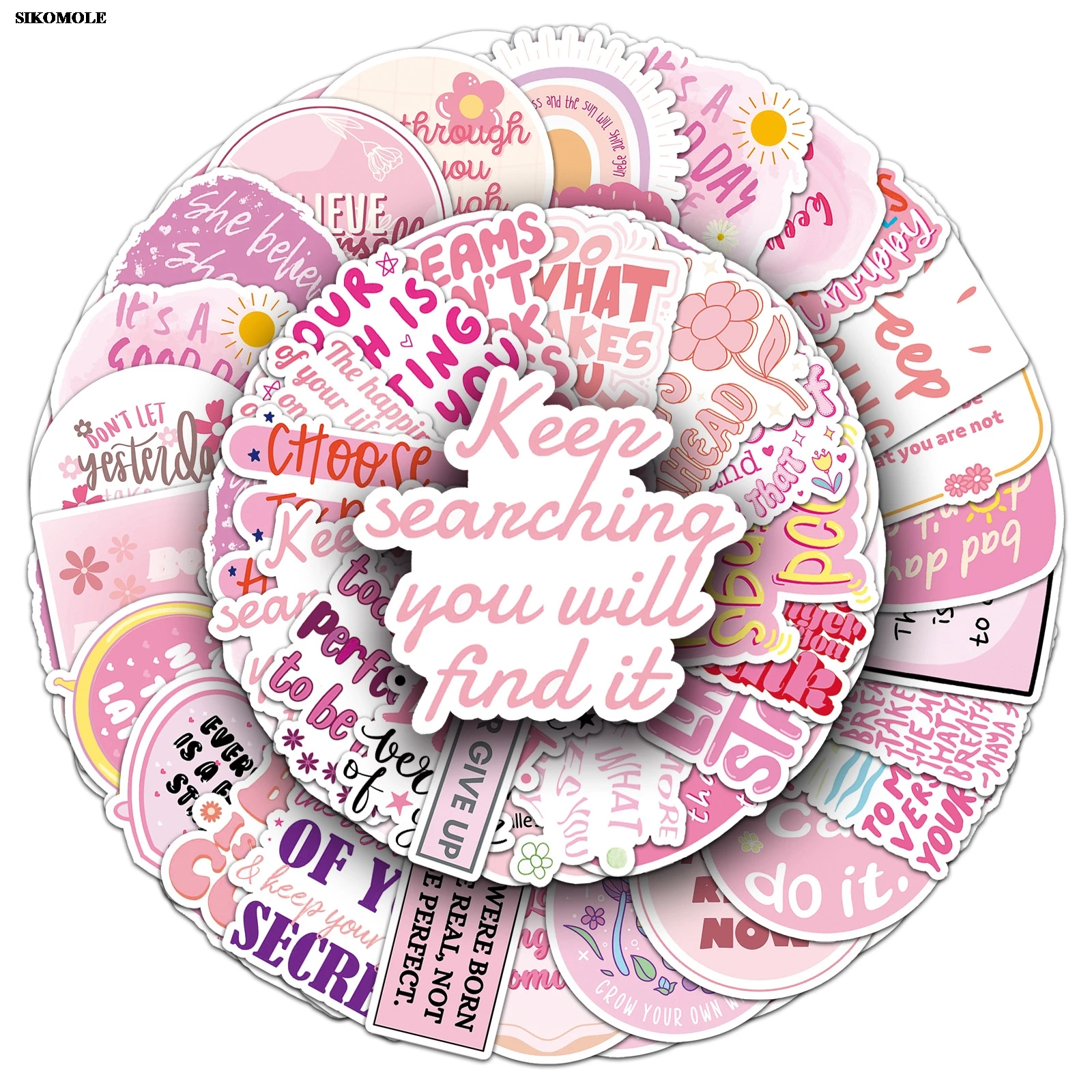 10/30/50Pcs Pink Mo…