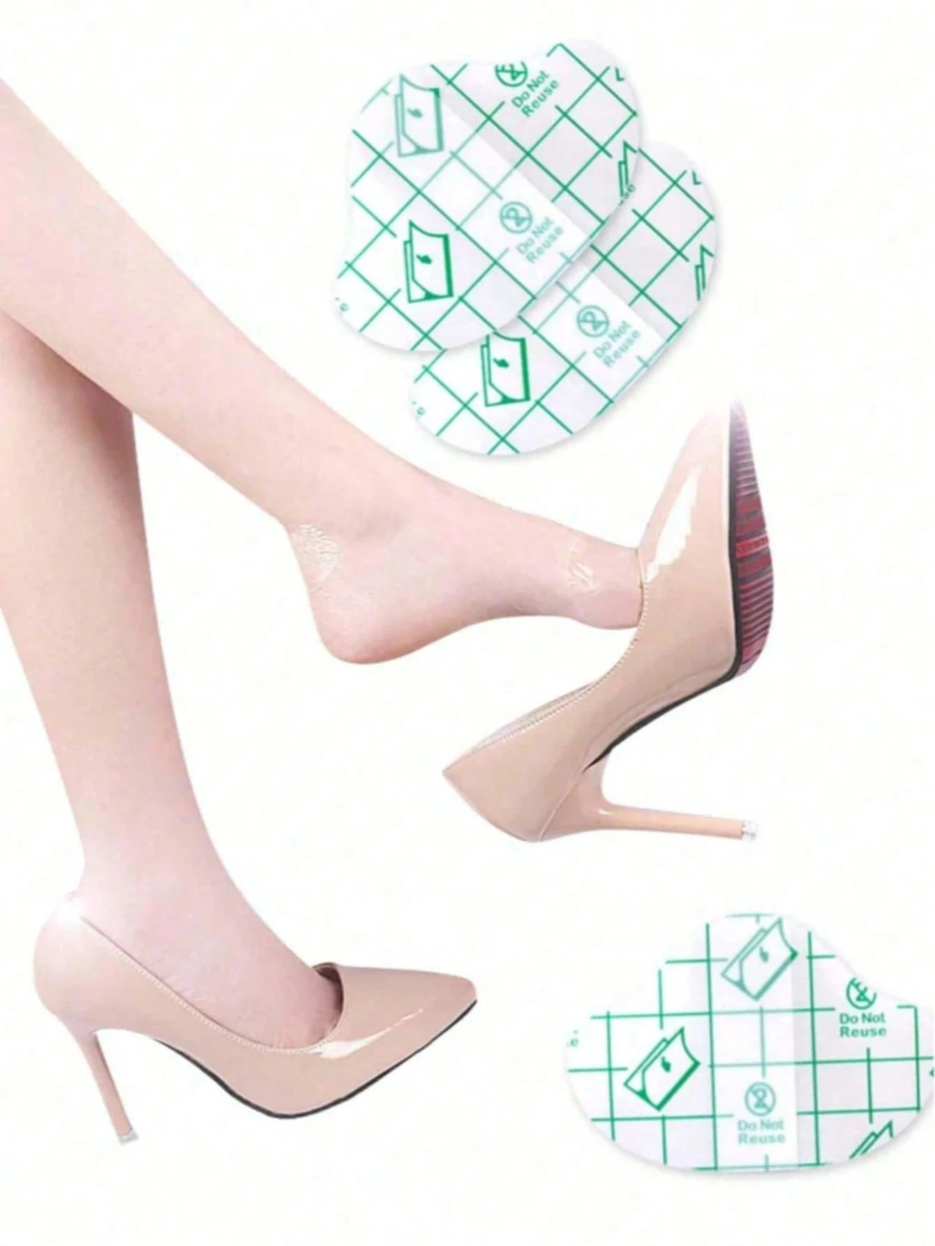 20 gel heel protectors: suitable for heel pads, shoe stickers, pain relief and foot care pads, suitable for outdoor, sports, travel, home, office, school and other scenes